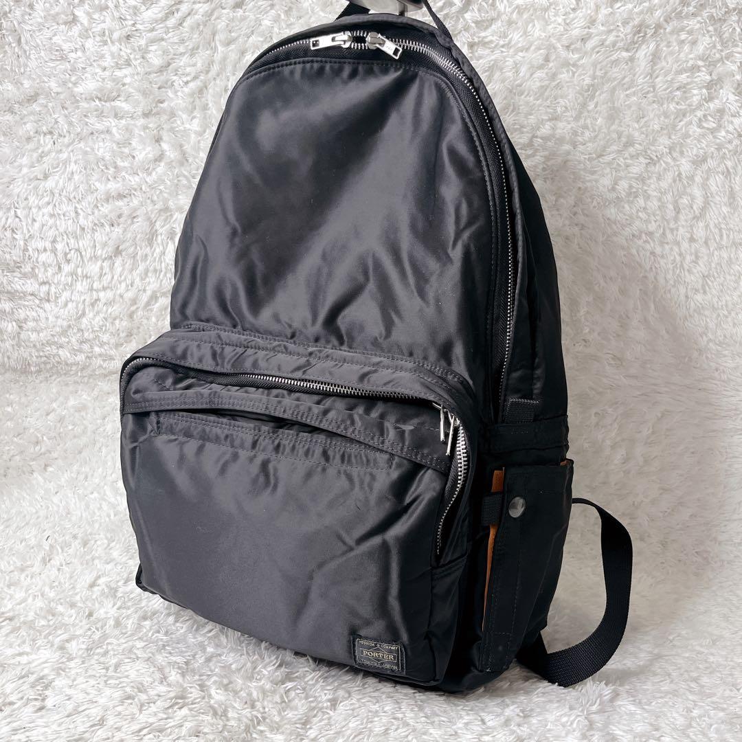 美品 ポーター タンカー バックパック 大容量 ブラック 19ℓ A4 通勤 黒