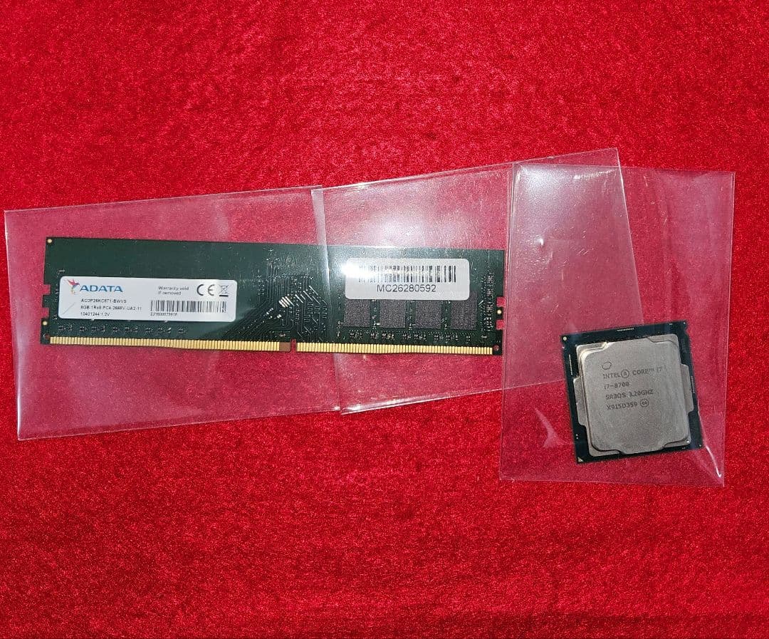 動作品 Intel Core i7-8700K CPU 3.70GHz メモリ付