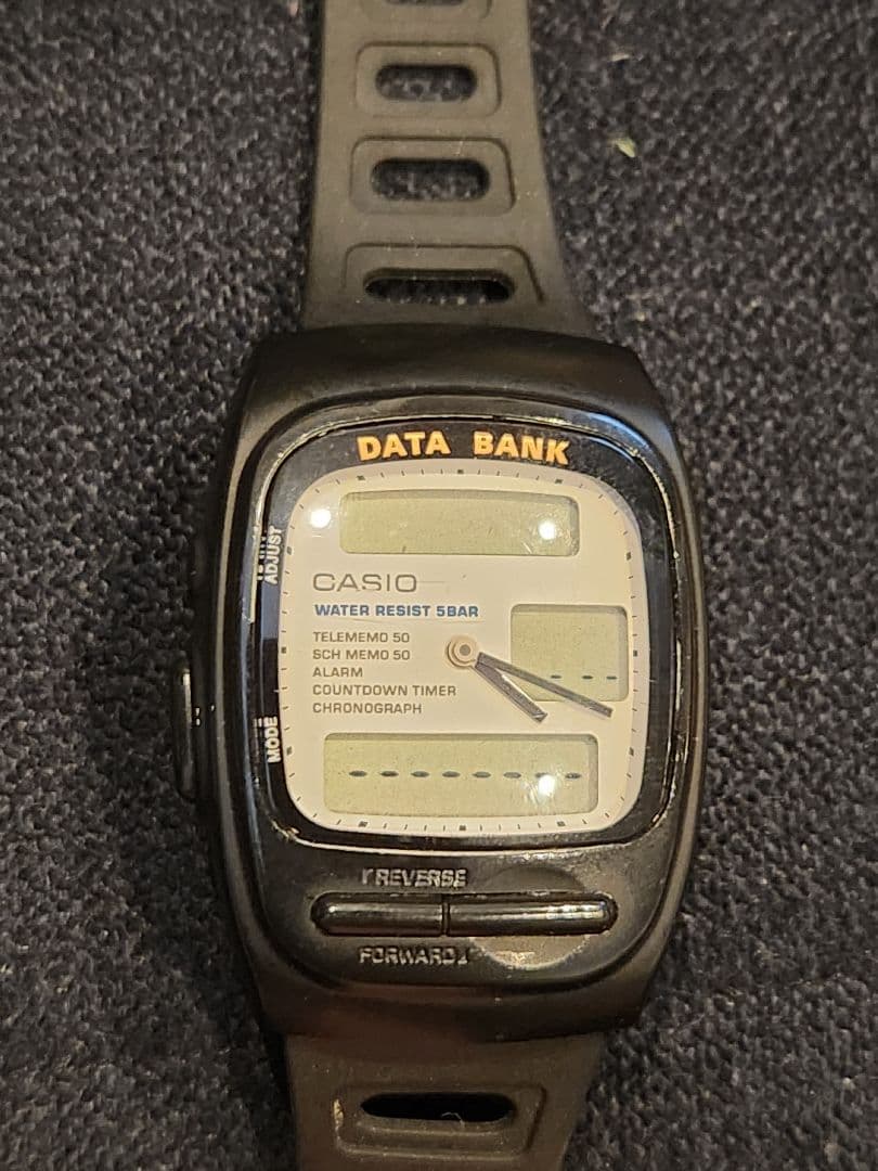 カシオ 腕時計 データバンク AB-50W casio 電池交換