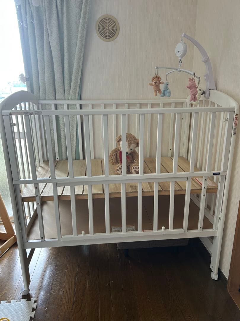 カトージ　KATOJI ベビーベッド ハイポジションベビーベッド アーチ