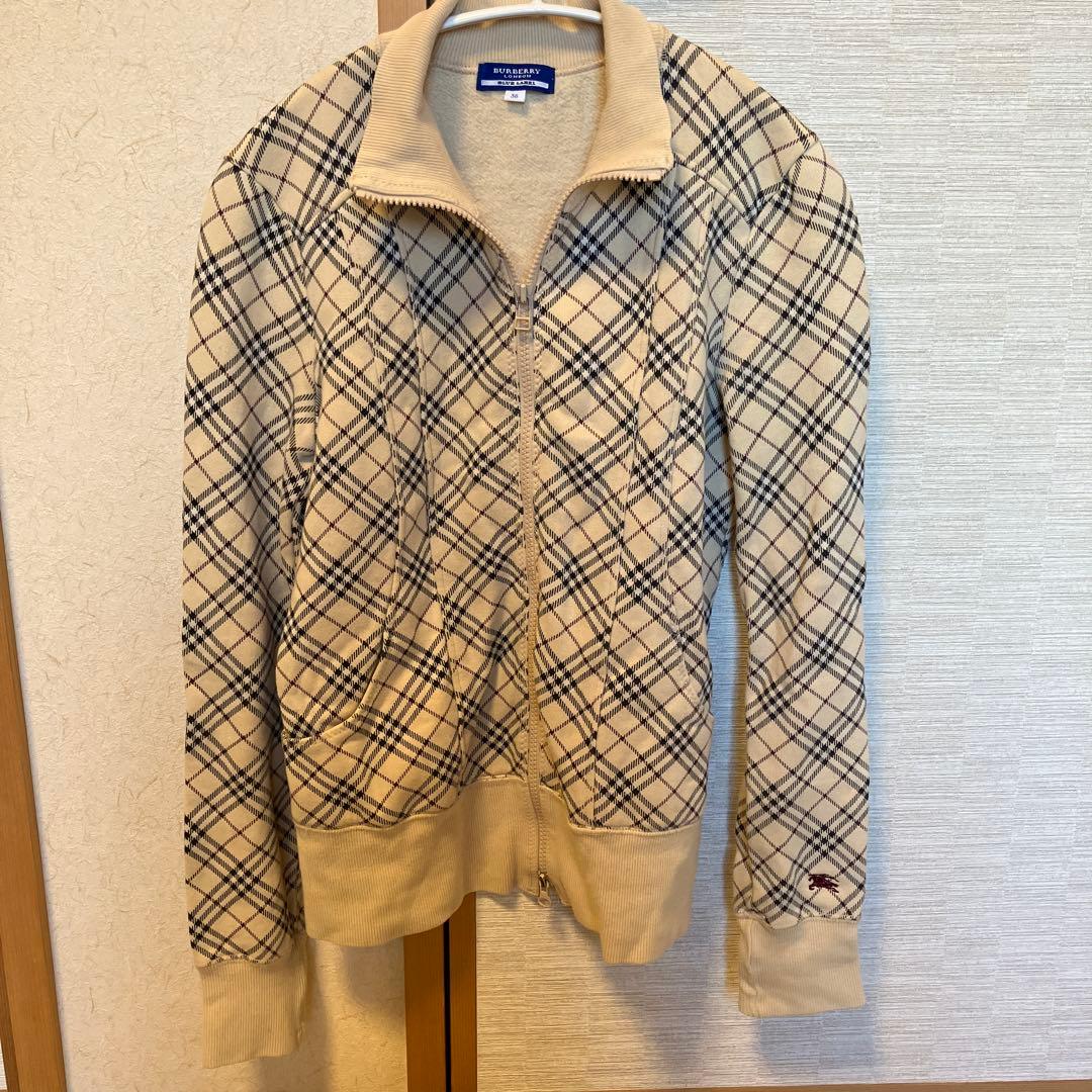 [値下げ]美品 BURBERRY BLUE LABEL 38 トラックジャケット