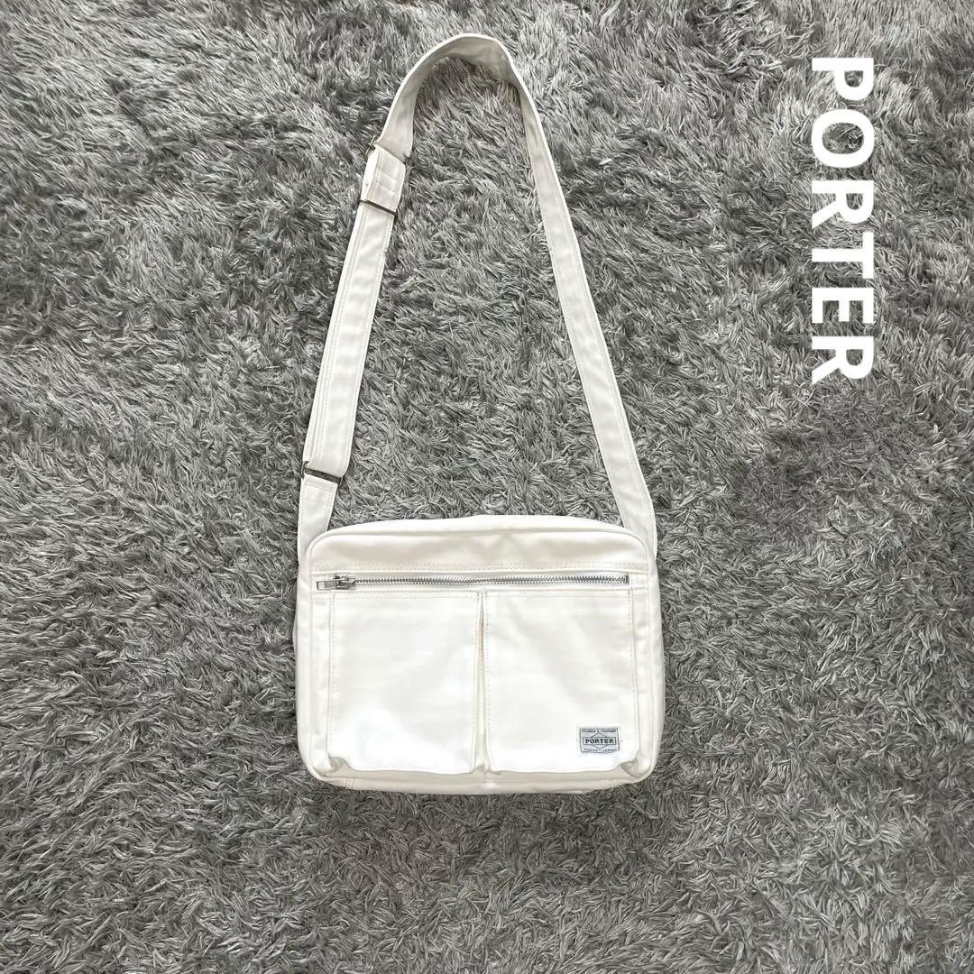 【希少カラー/美品】ポーター PORTER フリースタイル ショルダーバック L