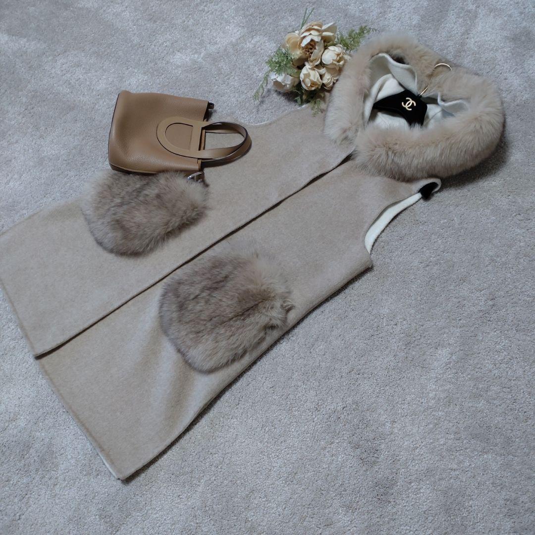 ❤️FOXファー付きジレ