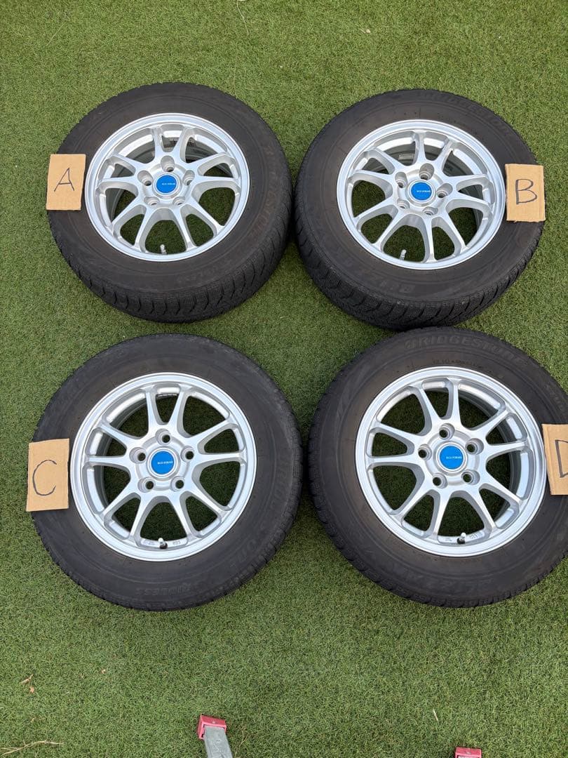 冬タイヤホイールセット 195/65R15 ブリヂストンECO FORME