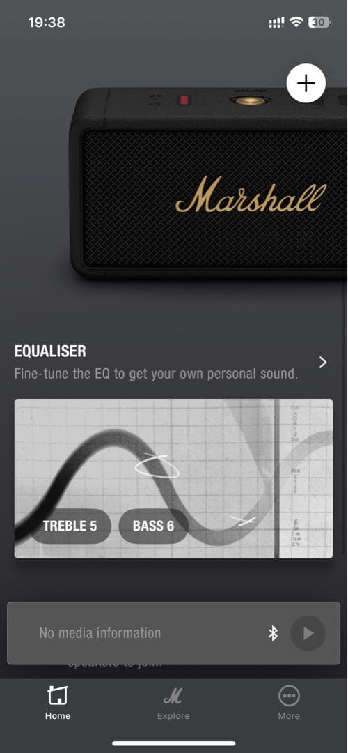 Marshall Middleton 美品Bluetoothスピーカー 本体のみ