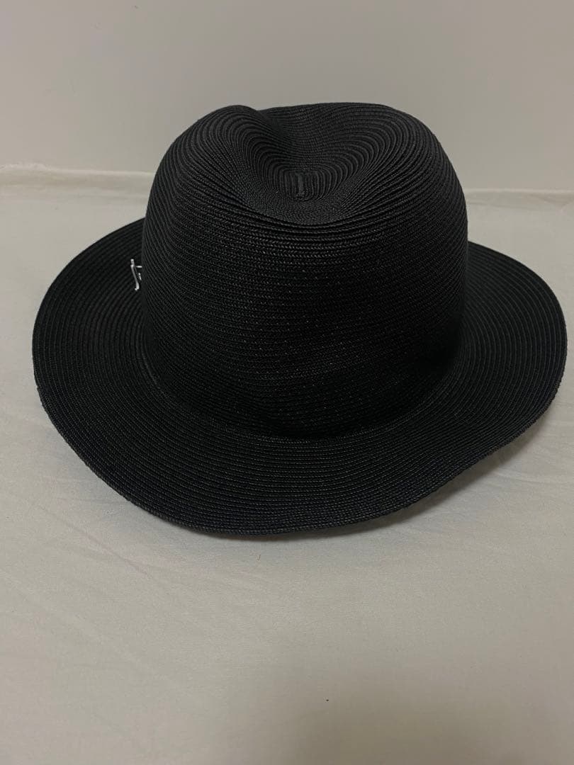 [新品未使用]MUHLBAUERミュールバウアー　ペーパーハット　帽子　　黒