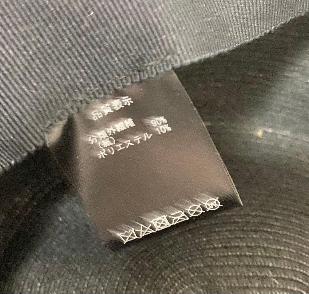 [新品未使用]MUHLBAUERミュールバウアー　ペーパーハット　帽子　　黒