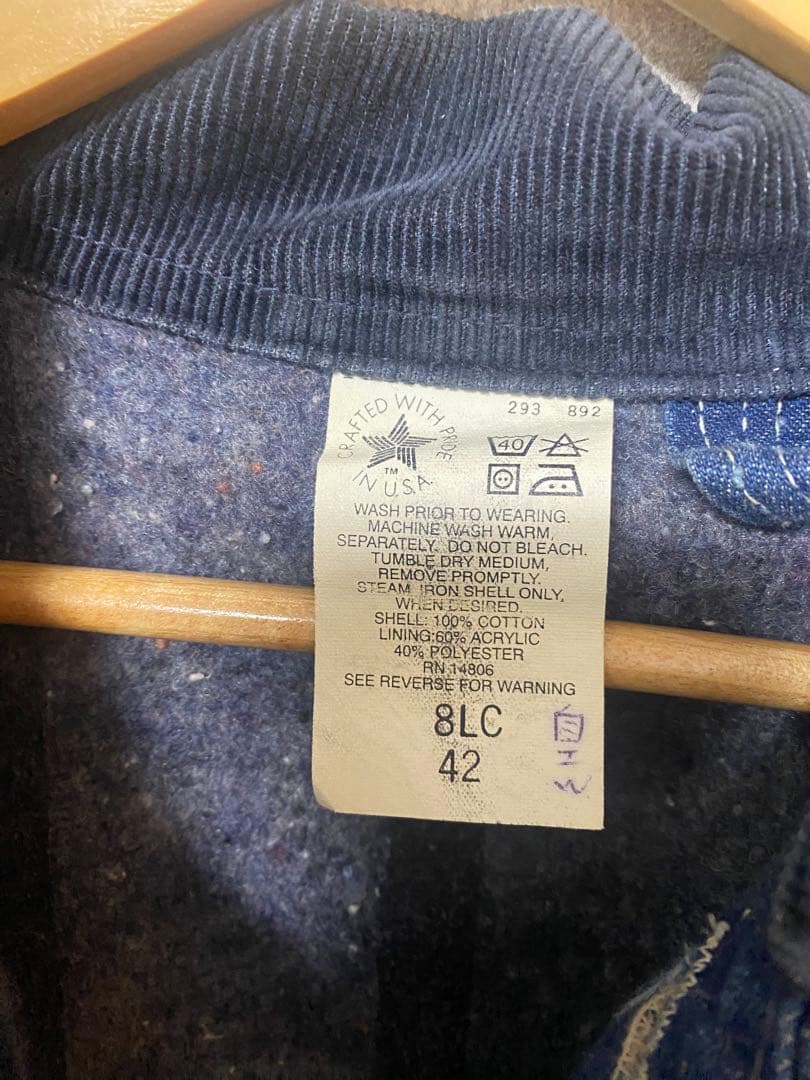 希少 星タグ Carhartt ミシガン チョアコート デニムUSA製 42