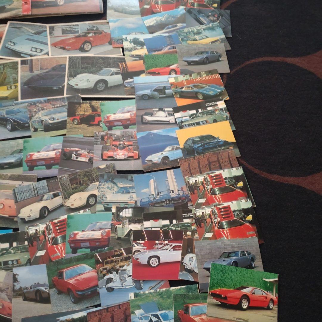 世界の名車・スーパーカーなどミニカード１５０枚以上