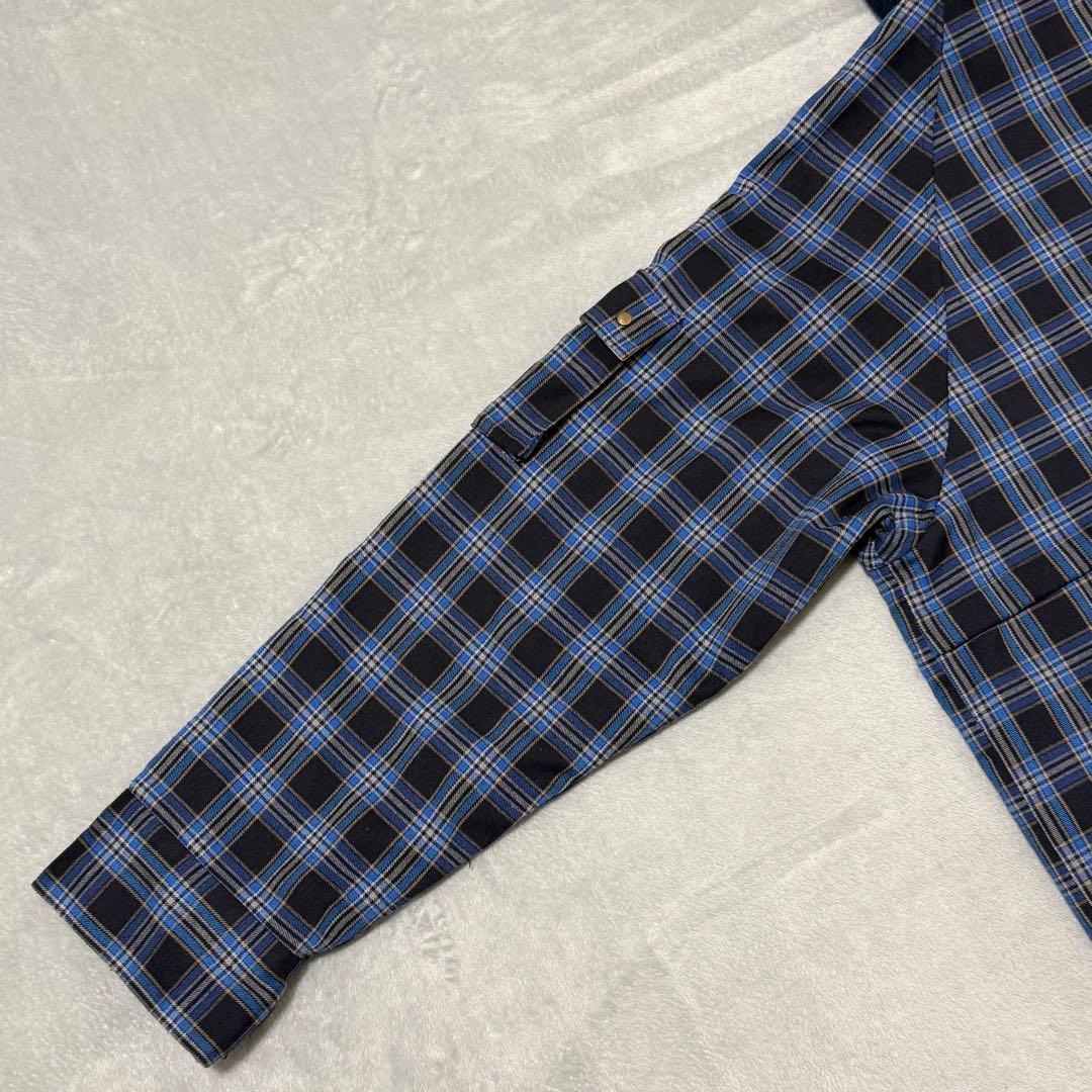 【完売品】TINA : JOJUN チェック柄　ハンティングジャケット　ブルー