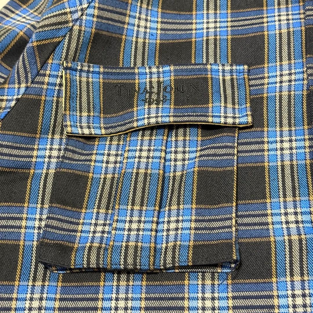 【完売品】TINA : JOJUN チェック柄　ハンティングジャケット　ブルー