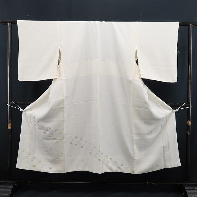 新品 鶴 着物 正絹“温もり抱いて夢見心地”仕付け糸付 長襦袢 6101