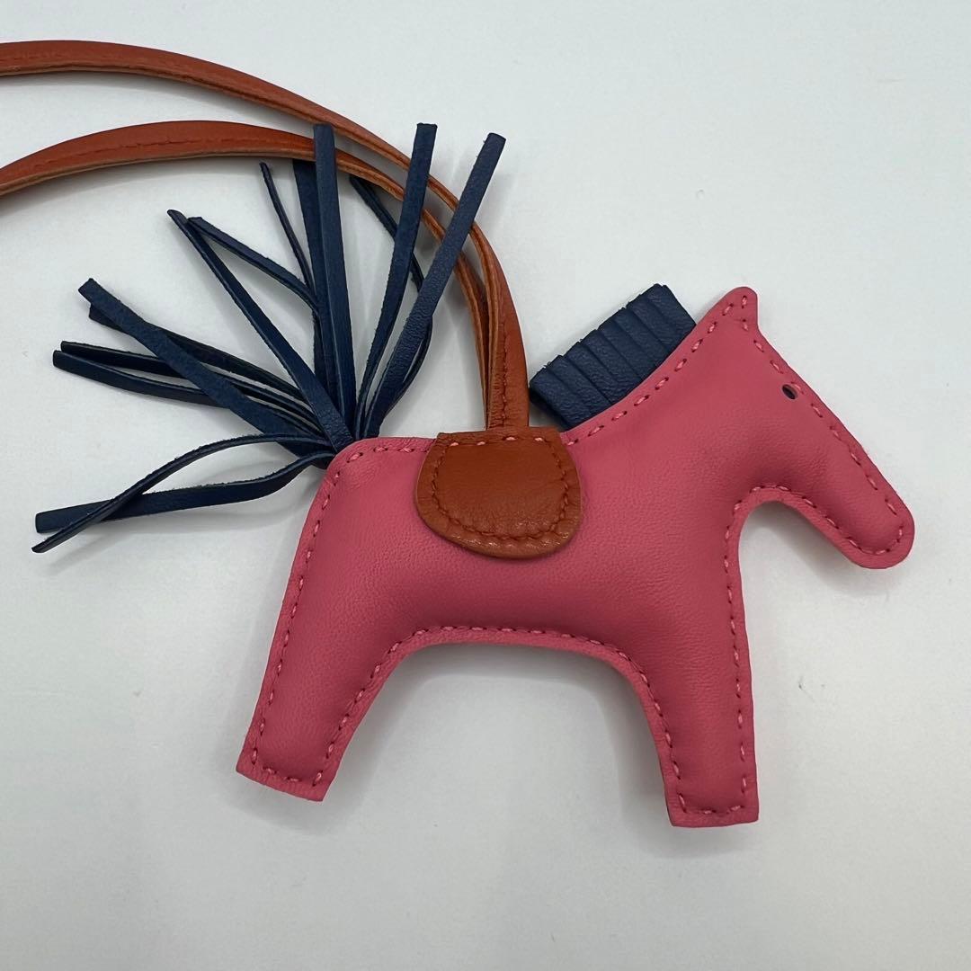 【極美品】エルメス チャーム ロデオ ペガサス レザー 馬 ホース