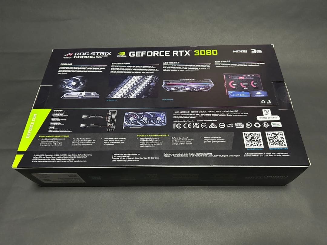 グラフィックボード・グラボ・ビデオカード ASUS ROG STRIX GeForce RTX 3080 OC 10GB