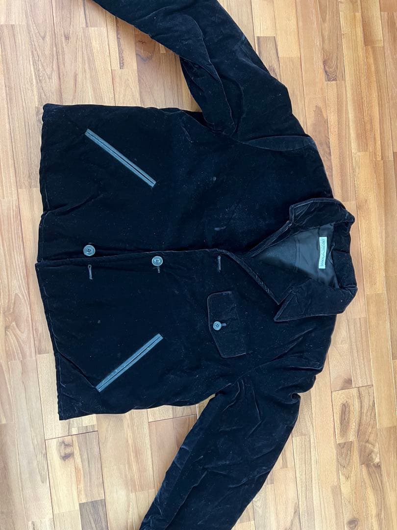 エンポリオアルマーニ 黒 コーデュロイジャケット