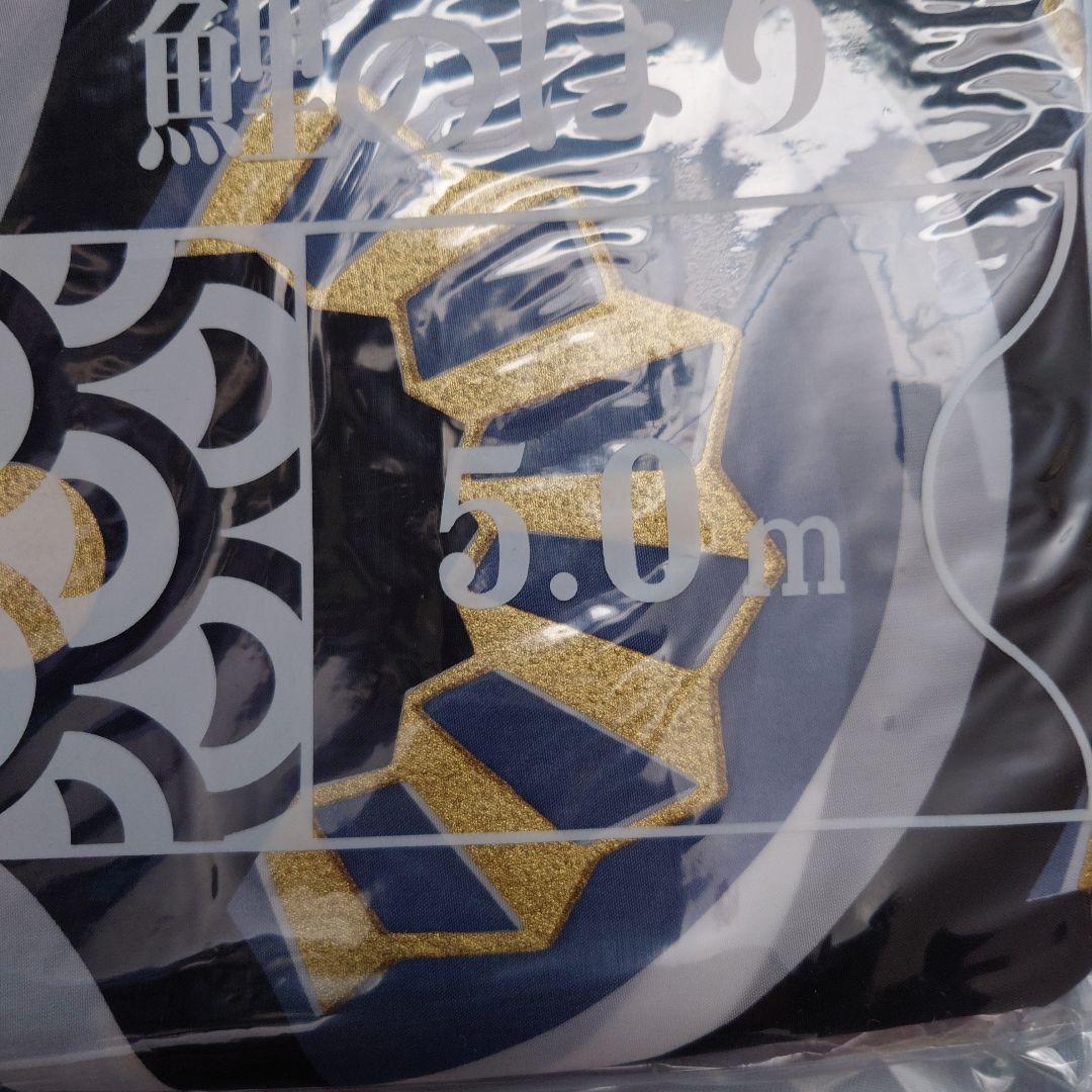 フジサワ鯉のぼり　ゴールデン鯉5m （吹き流し、黒、赤、青）