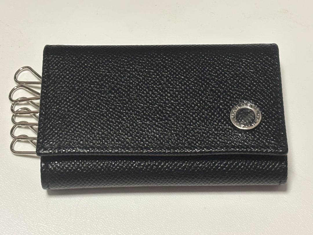 HKA 新品 ブルガリ BVLGARI 男女兼用 ６連キーケース 黒