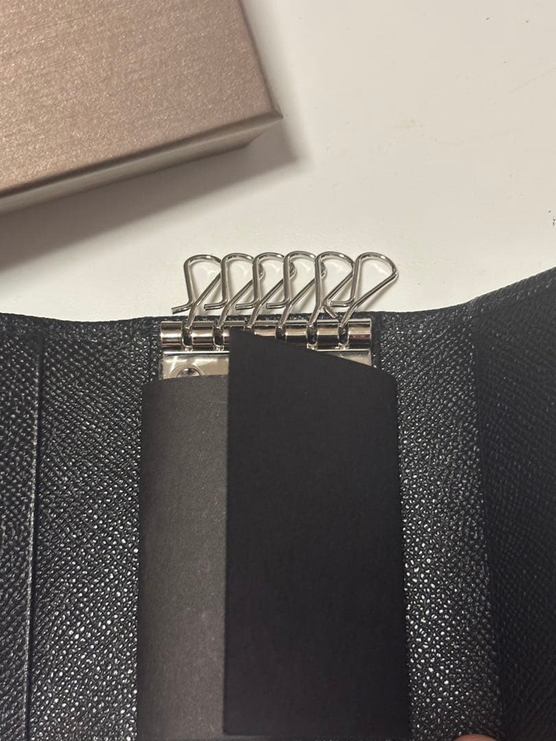 HKA 新品 ブルガリ BVLGARI 男女兼用 ６連キーケース 黒