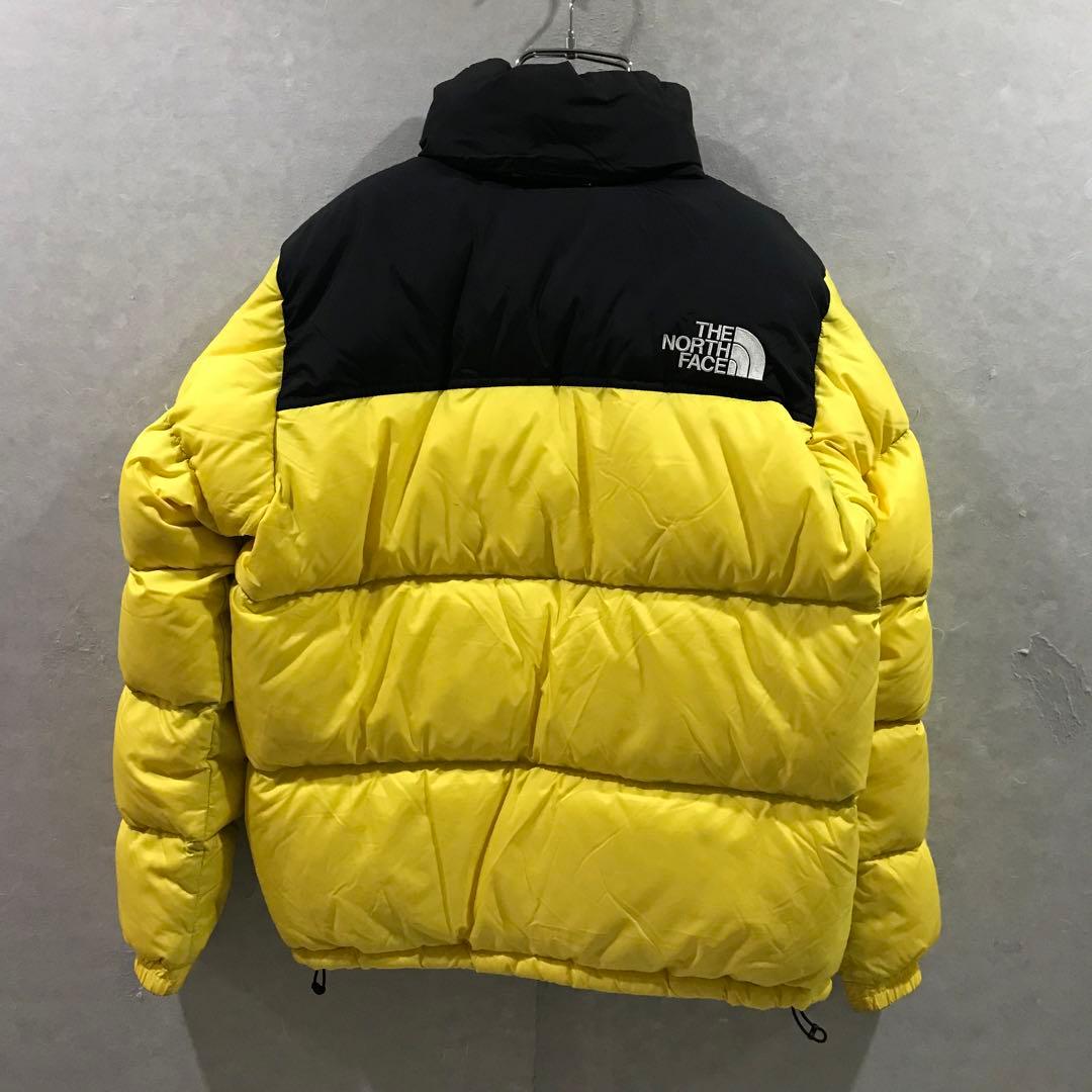 THE NORTH FACE ヌプシ ダウンジャケット 黄黒 L