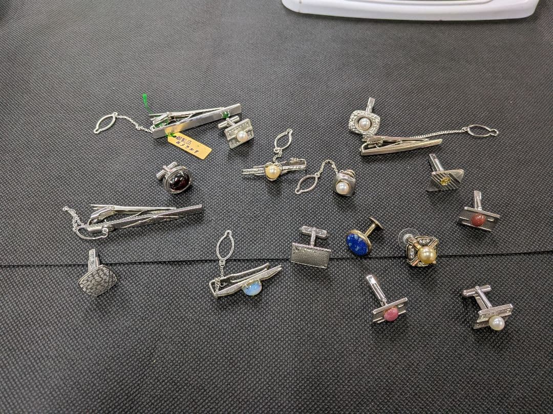 silver925 101gまとめ売り タイピン ピアス シルバー 遺品整理