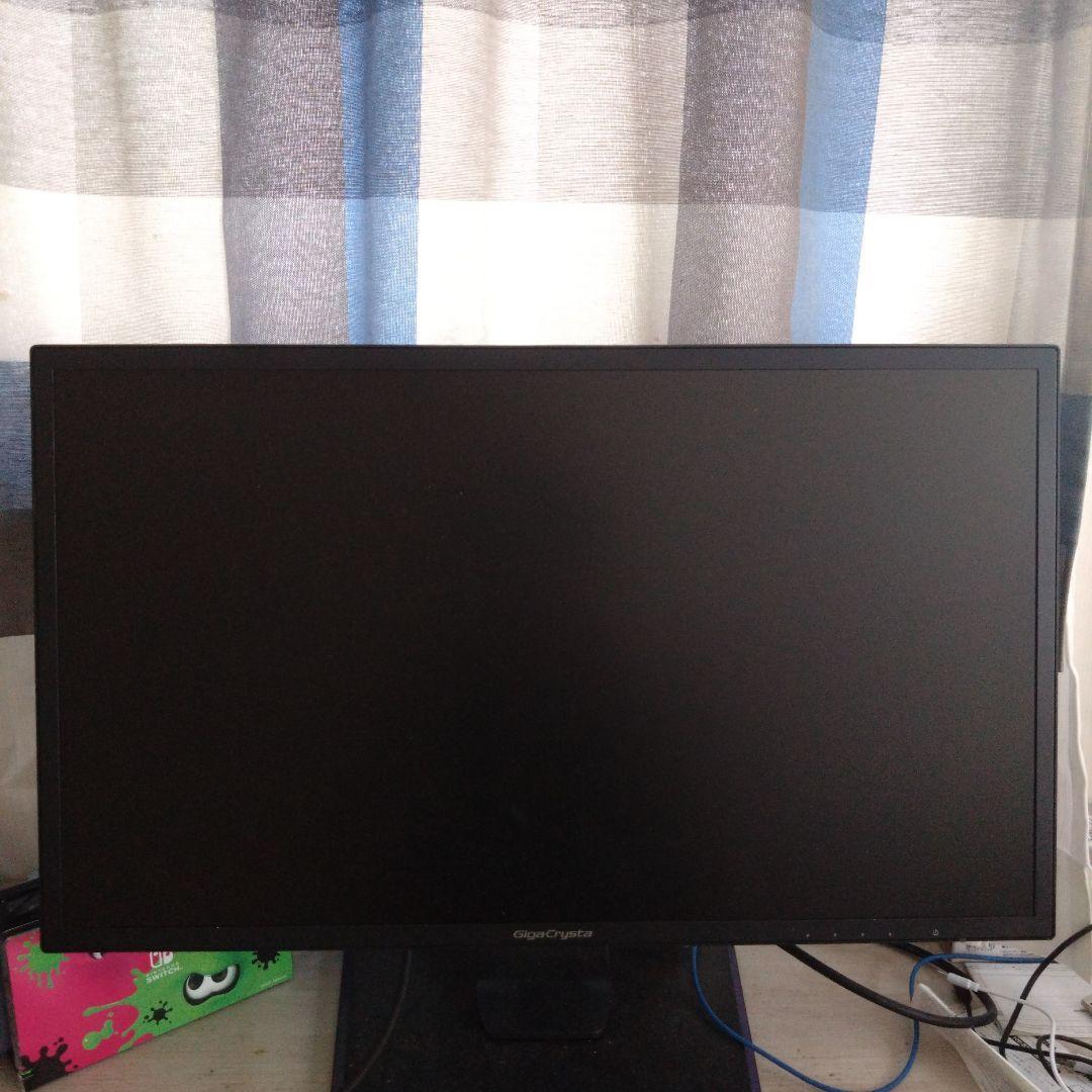 ゲーミングモニターGigacrysta 箱、dpケーブルセット説明書など全て有り