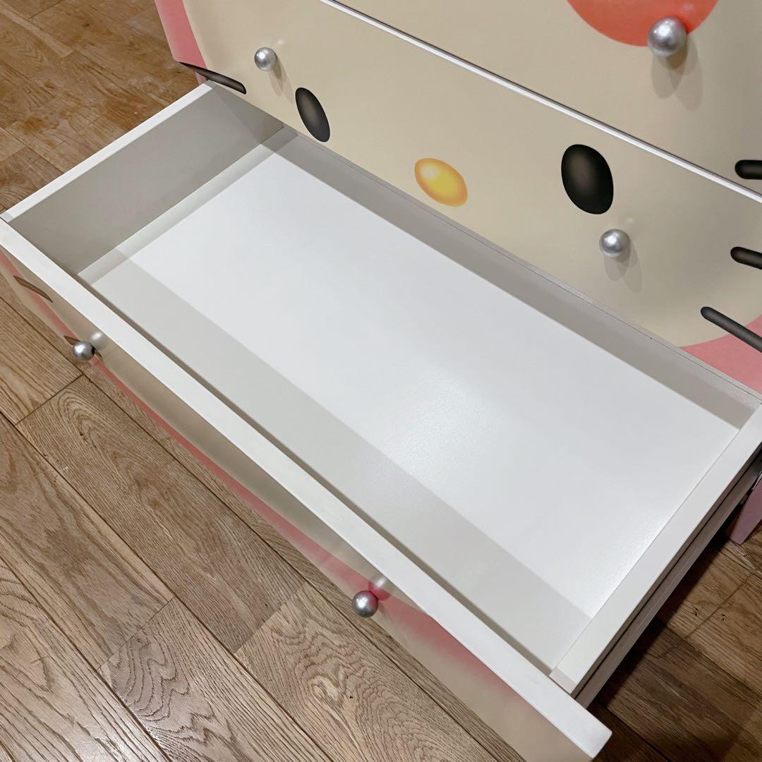 美品✨キティちゃん タンス 木製 チェスト 引き出し ハローキティ キャビネット