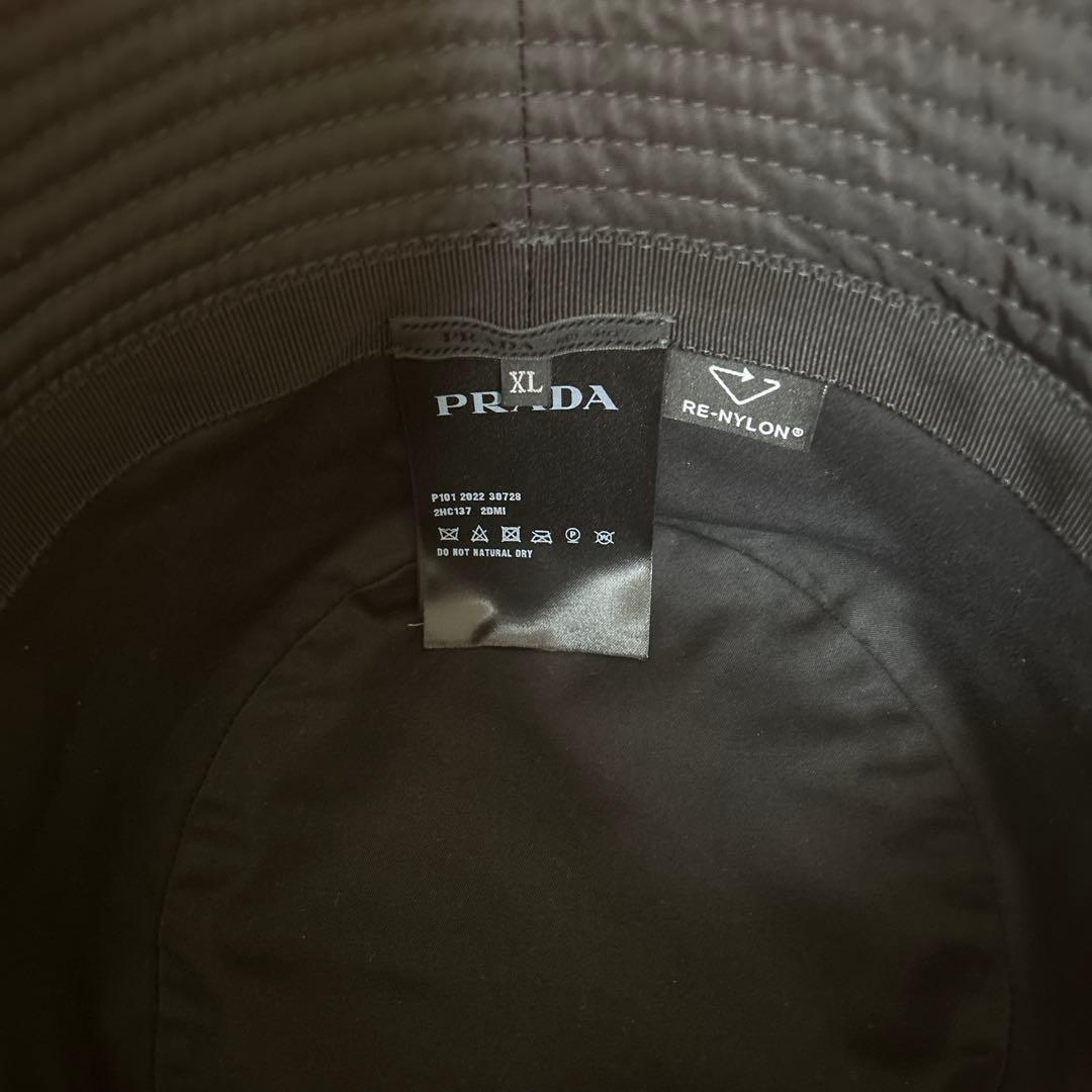 PRADA ブラック バケットハット　XL