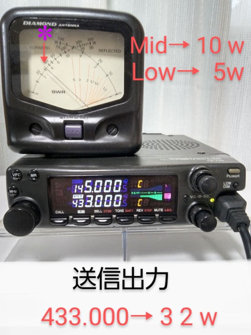ケンウッド製　TM-732S 145/430 ハイパワー(50/35)　中古品