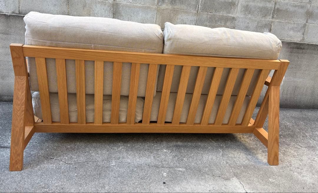 【超美品】無印良品 ソファ本体 フェザーポケットコイル 2.5シーター