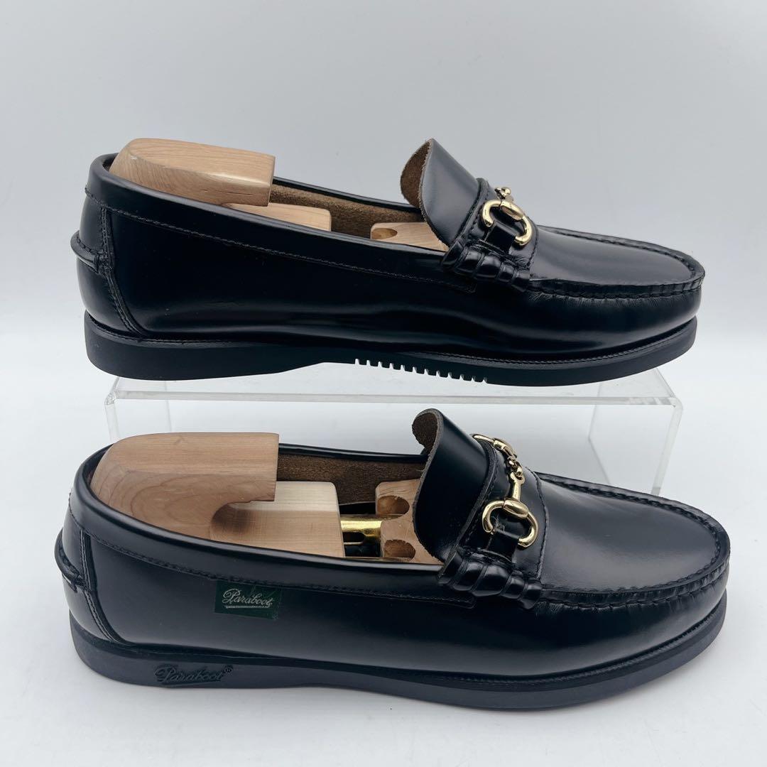 新品 箱 証明書✨アローズ別注 パラブーツ コロー ビットローファー 黒 3.5