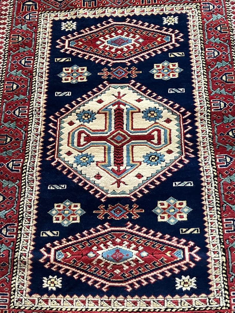 【リボン】トルコ　ヴィンテージ　カイセリキリム　ラグ