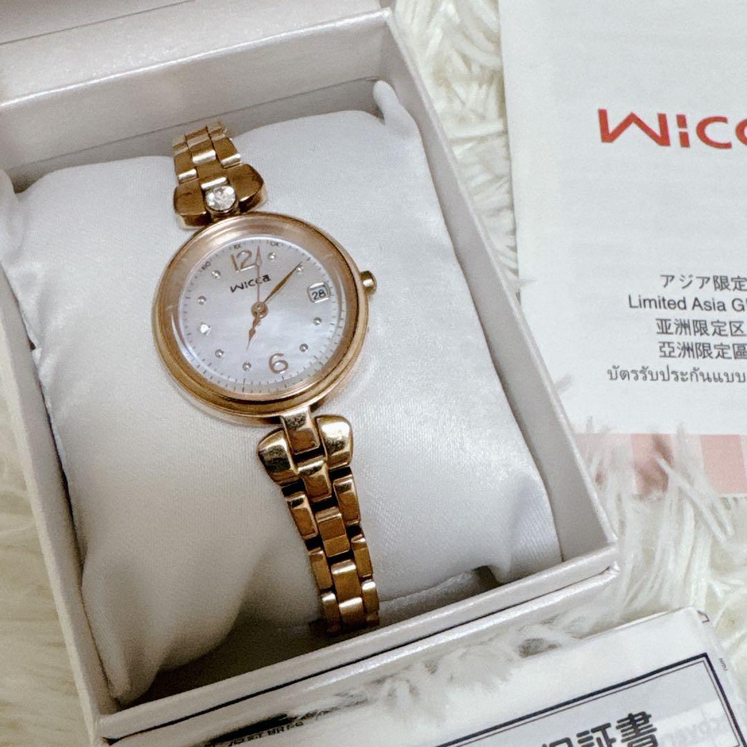 シチズン ウィッカ ティアラスターコレクション 電波ソーラー ピンクゴールド