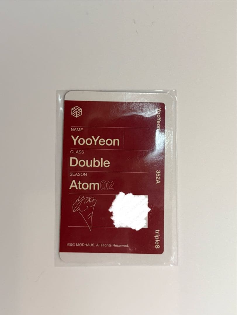 tripleS YooYeon ユヨン AA352 QR未使用 objekt