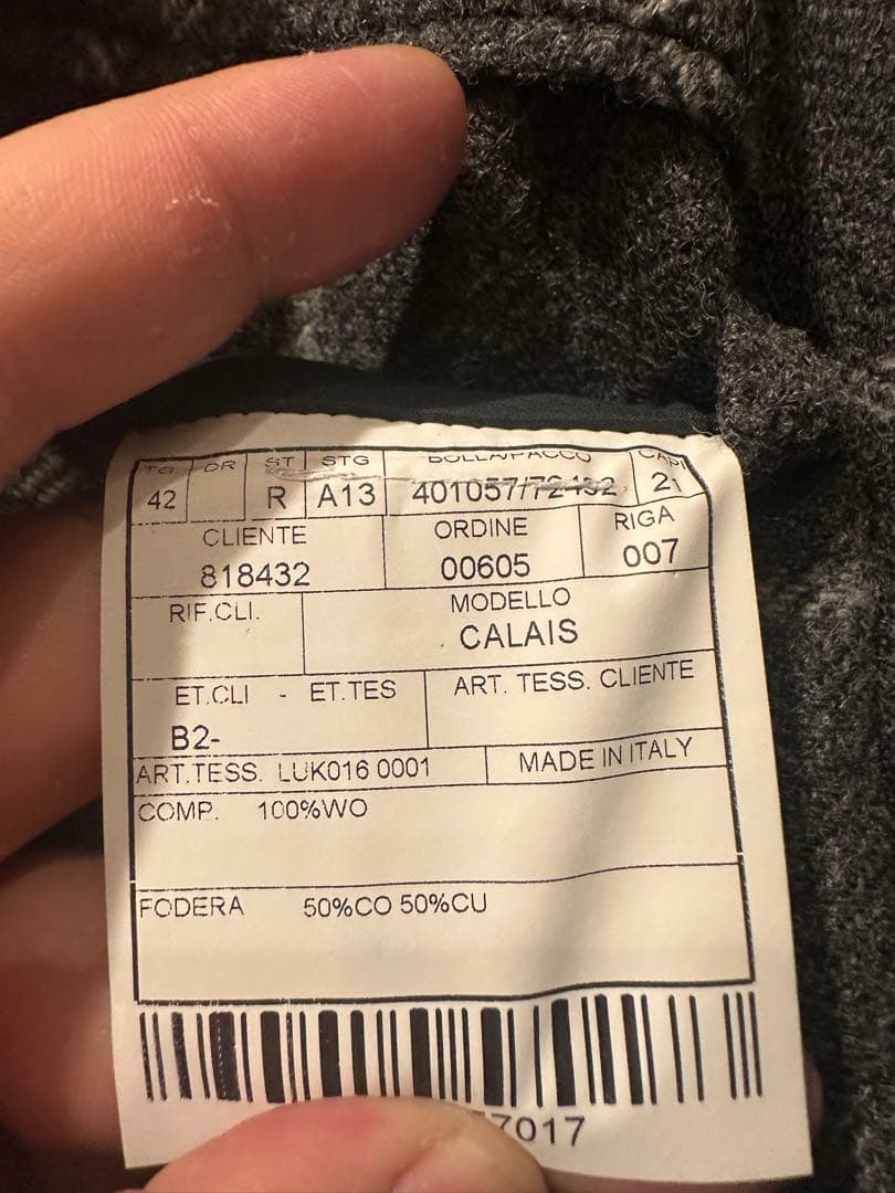 ⭐️BOGLIOLI⭐️グレー⭐️チェック‼️ジャケット‼️DOVER⭐️42