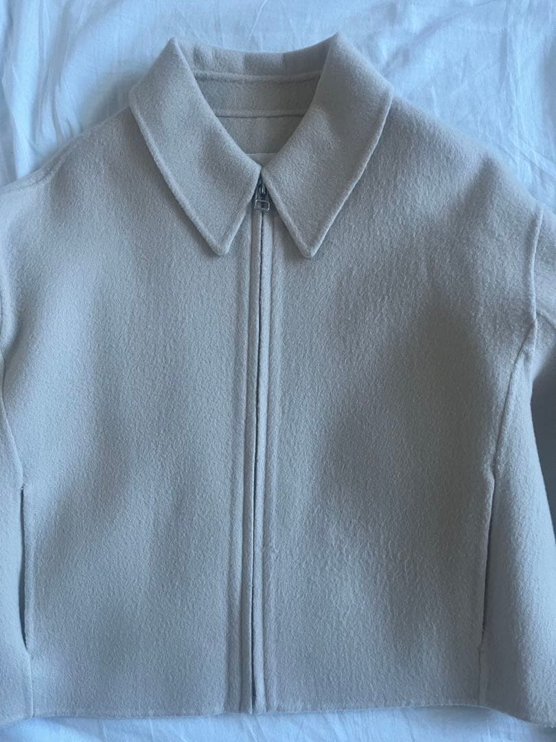 TODAYFUL アイボリー Wool Zip Blouson 36