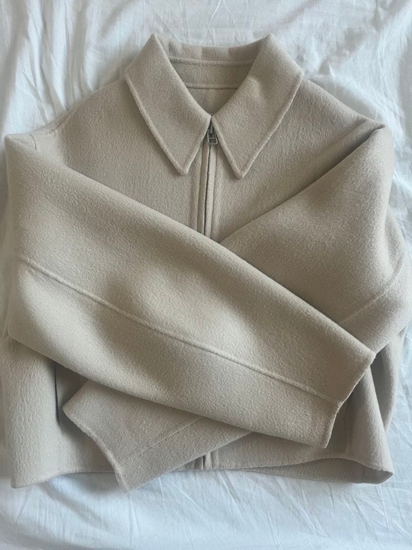 TODAYFUL アイボリー Wool Zip Blouson 36