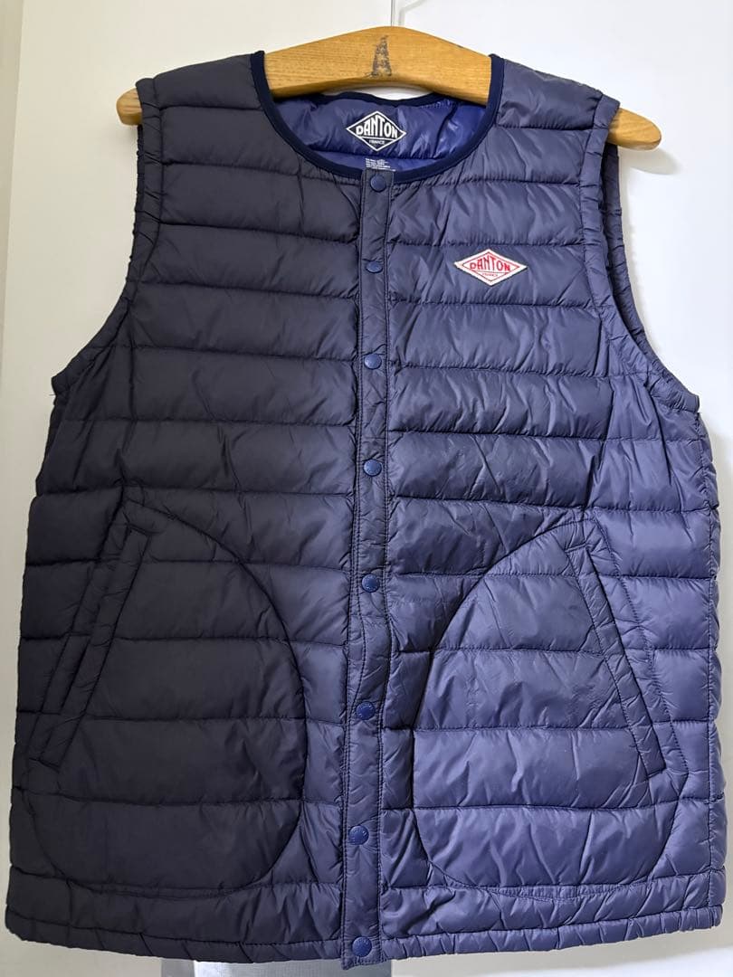 DANTON ネイビー ダウンベスト サイズ40
