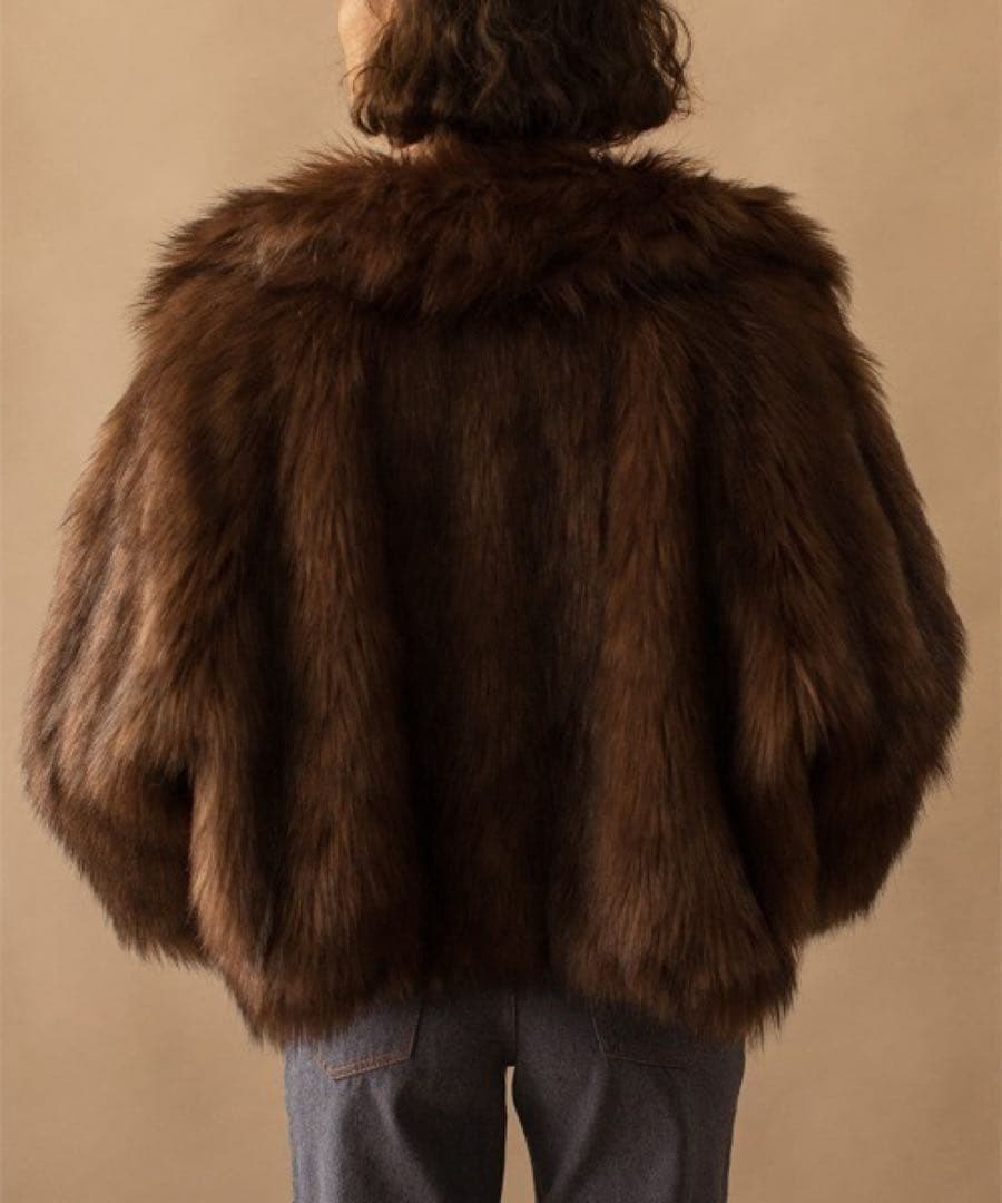 【Mi】leinwande Vegan Fur Jacket ブラウン