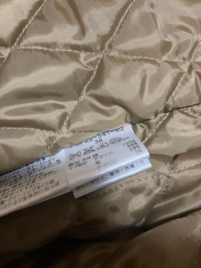 楽一番公式アカウント01バーバリーブルーレーベル ベージュモッズコート