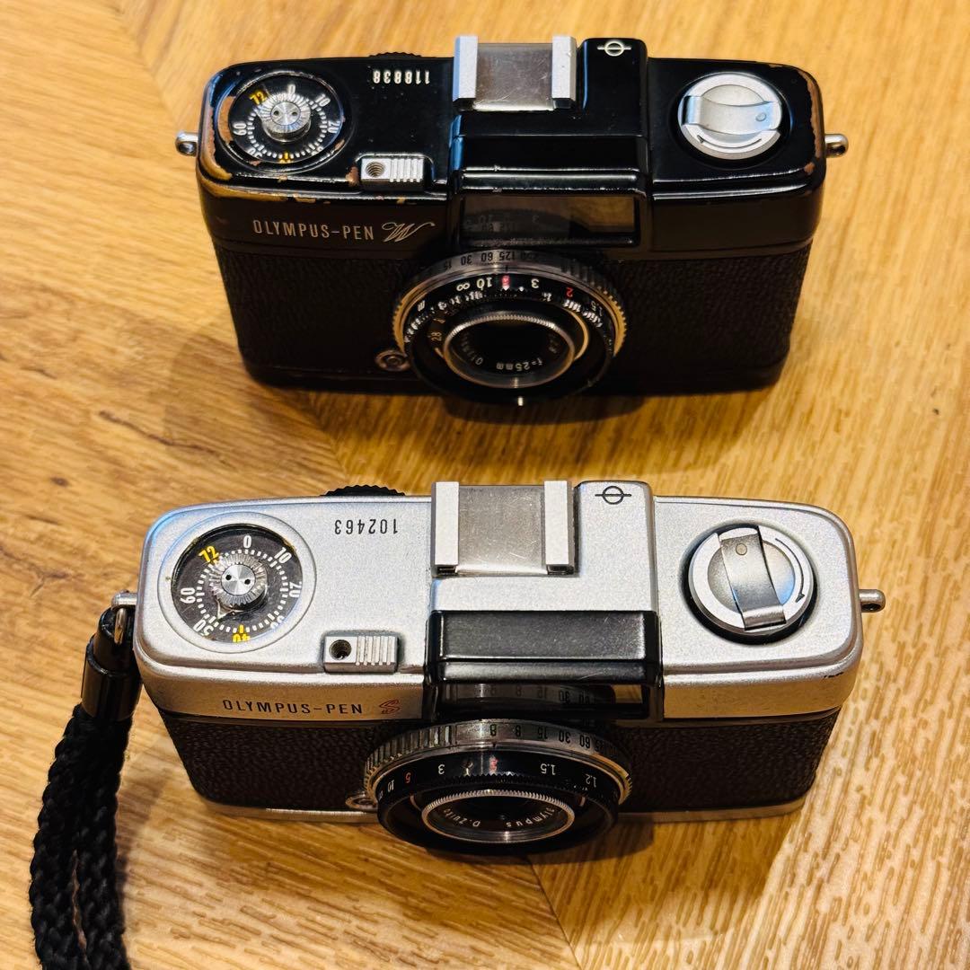 フィルムカメラ Half Frame Duo: Olympus Pen W & Pen S
