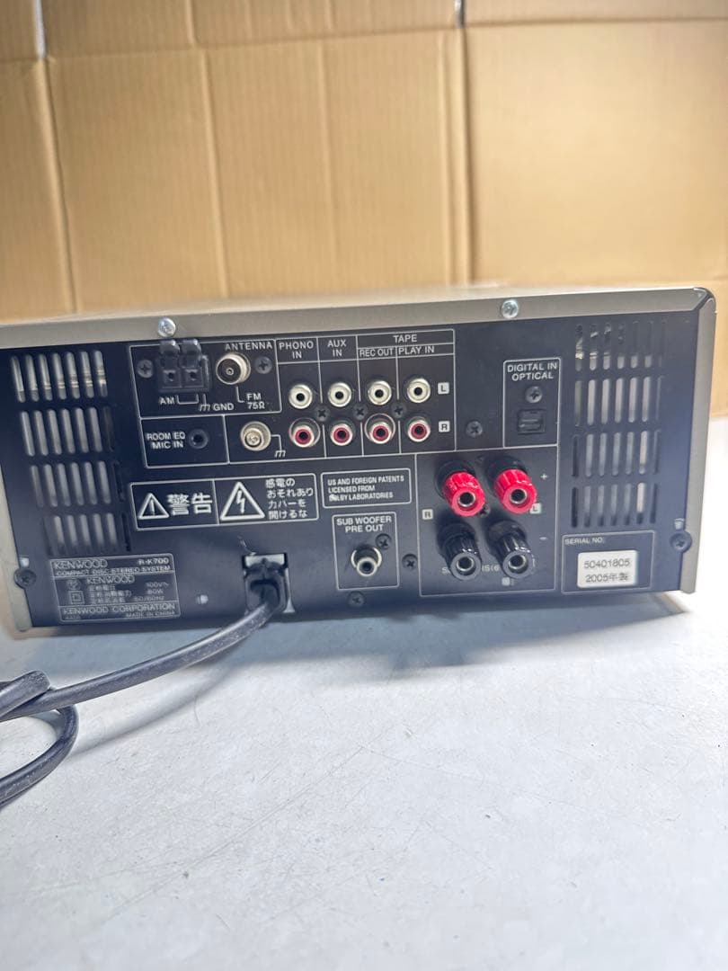 KENWOOD コンパクトミニコンポ R-K700 現状品