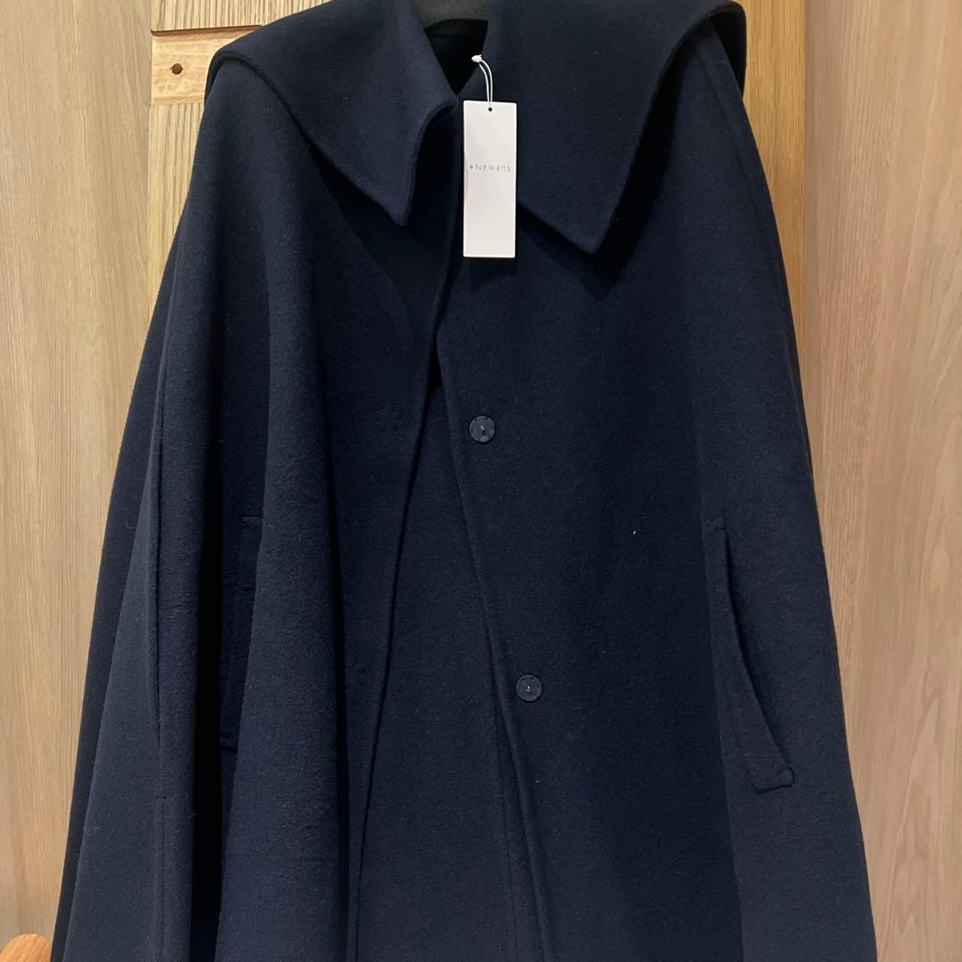 セーラーカラーダブルフェイスケープコート　#newans 新品✨