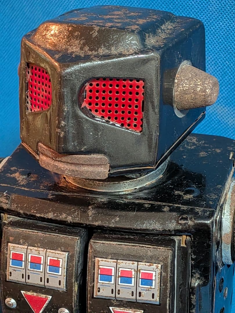 １９６０年代堀川玩具製「スーパー火星大王」稀少レア不動ブリキロボットジャンク扱品