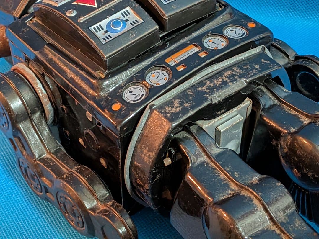 １９６０年代堀川玩具製「スーパー火星大王」稀少レア不動ブリキロボットジャンク扱品