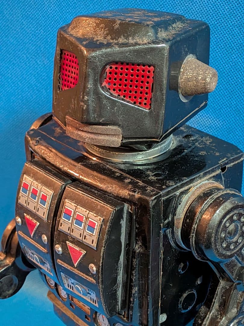 １９６０年代堀川玩具製「スーパー火星大王」稀少レア不動ブリキロボットジャンク扱品