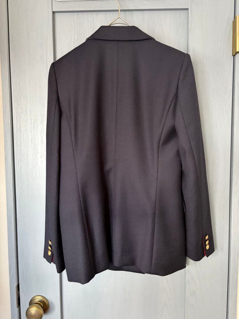 ANAYIウールオックスダブルジャケット38アナイネイビー金ボタン