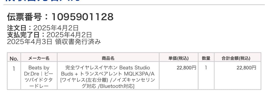 Beats Studio Buds + イヤホン
