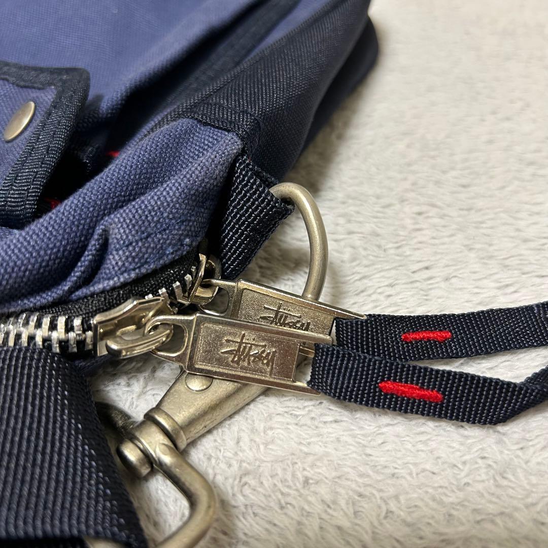 【激レア】OLD STUSSY 90s ショルダーバッグ ヴィンテージ ネイビー