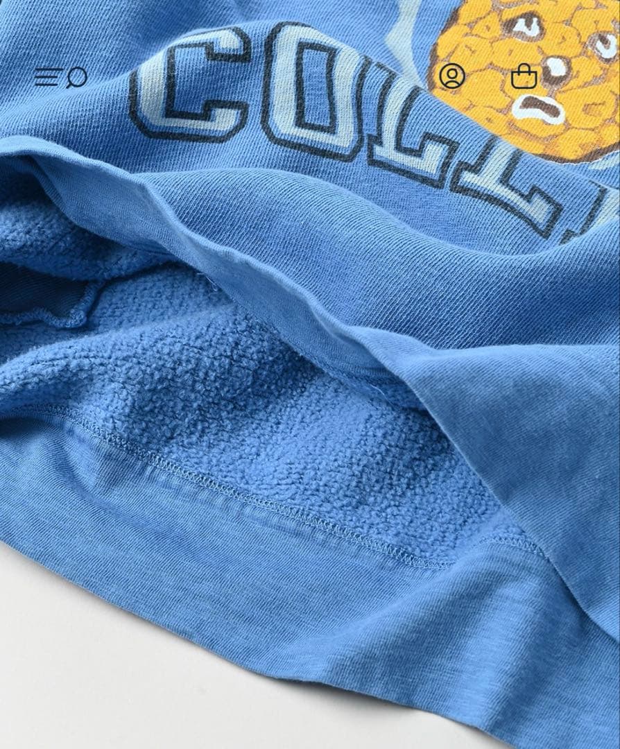 45R 葉山ものがたりカウアイちゃんベタッチプリントのパフスウェット　Mサイズ