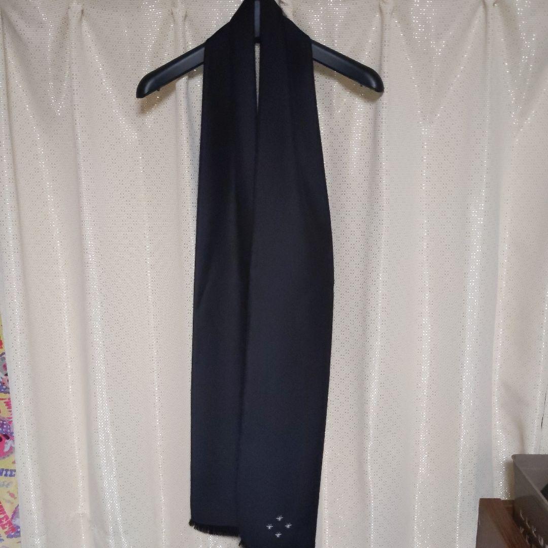 Dior HOMME ストール（黒）Bee刺繍入り